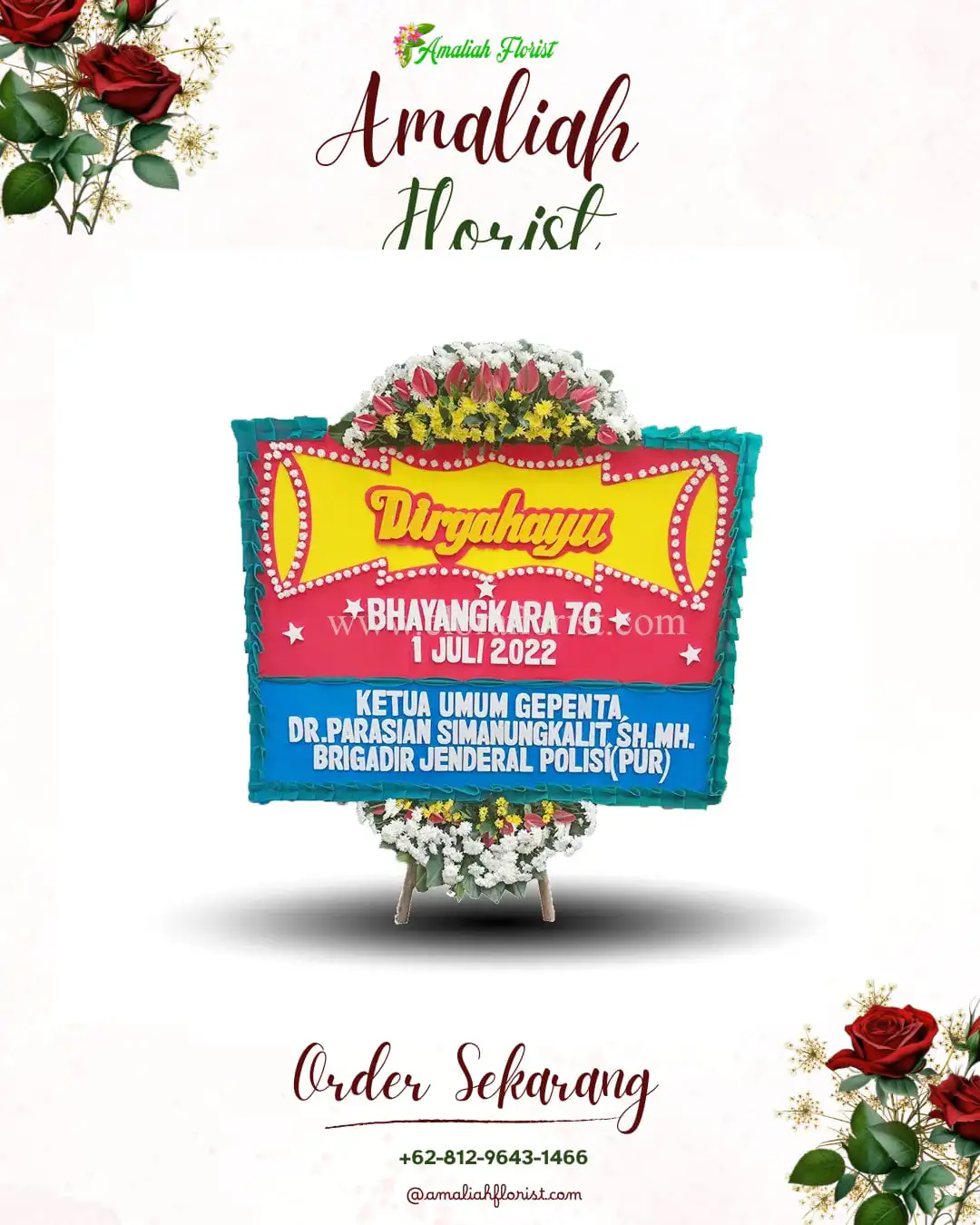 Papan Bunga HUT Ulang Tahun Banyuputih Lor